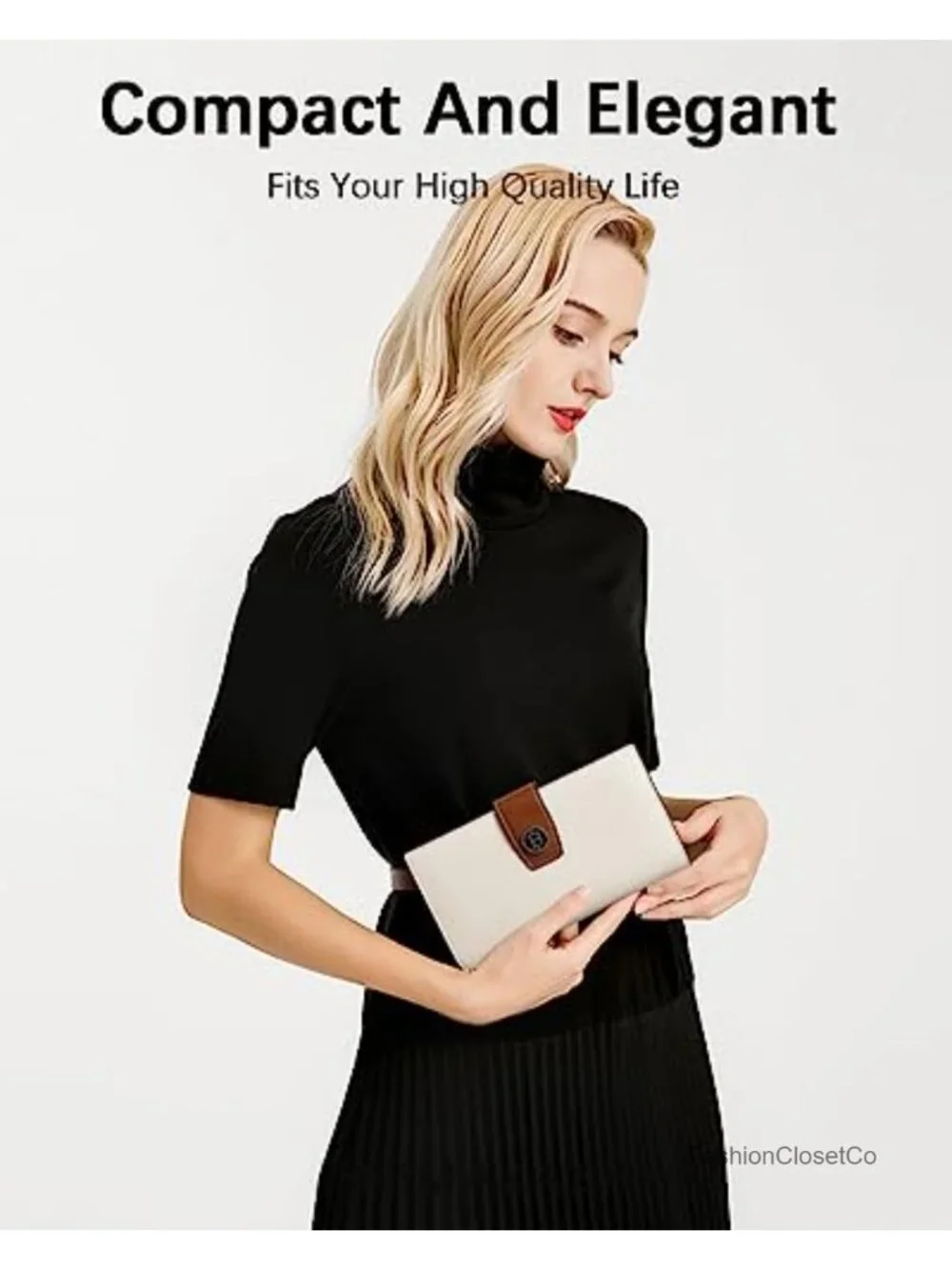Top Grain Leather RFID Blocking Large Capacity Wallet Clutch Card Holder